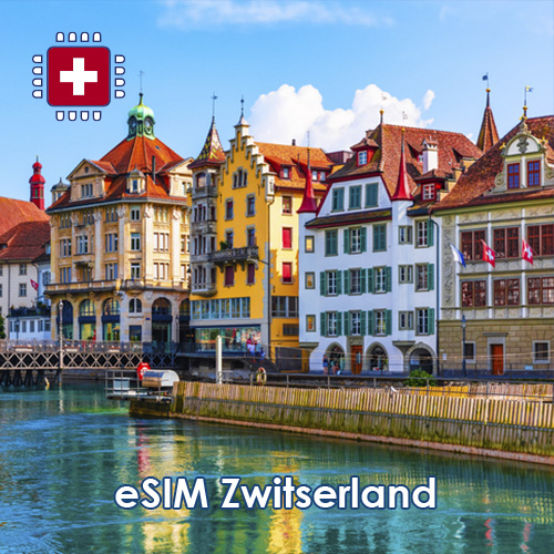 eSIM Zwitserland - 10GB Top Merken Winkel